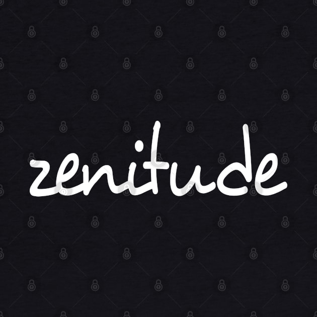 Simple white zenitude by ZenNature